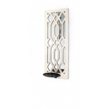Teton Home Traditional Metal Sconce Candle with Mirror TTHE1264